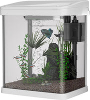 9L Glass Fish Tank with Filter, LED Light & Water Pump – Mini Aquarium