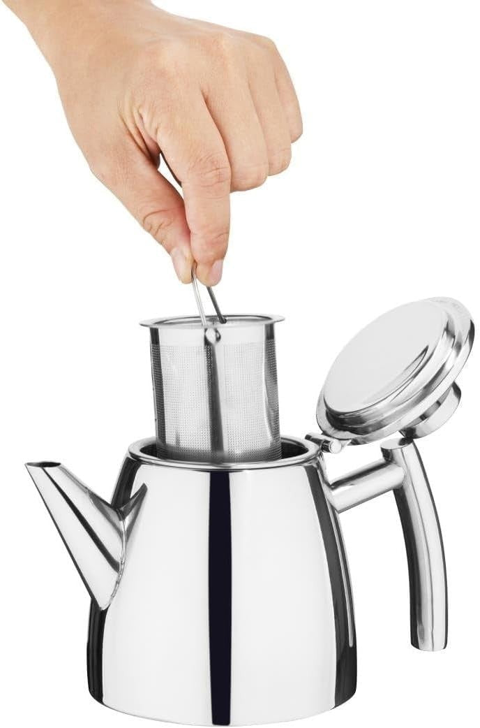 Insulated Stainless Steel Teapot 350ml Tea Pot Infuser Filter Lid