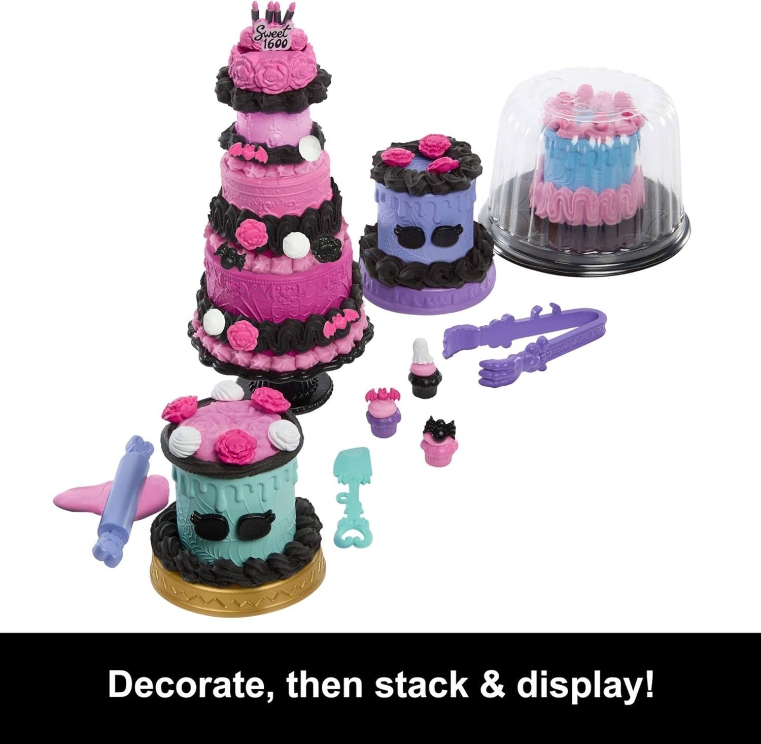 Birthday Cake Decorating Doll Playset 20+ Accessories Icing Kit