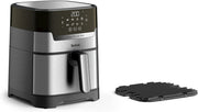 Air Fryer Grill 2-in-1 Digital 4.2L 1550W 8 Programs Dehydrate No Preheat