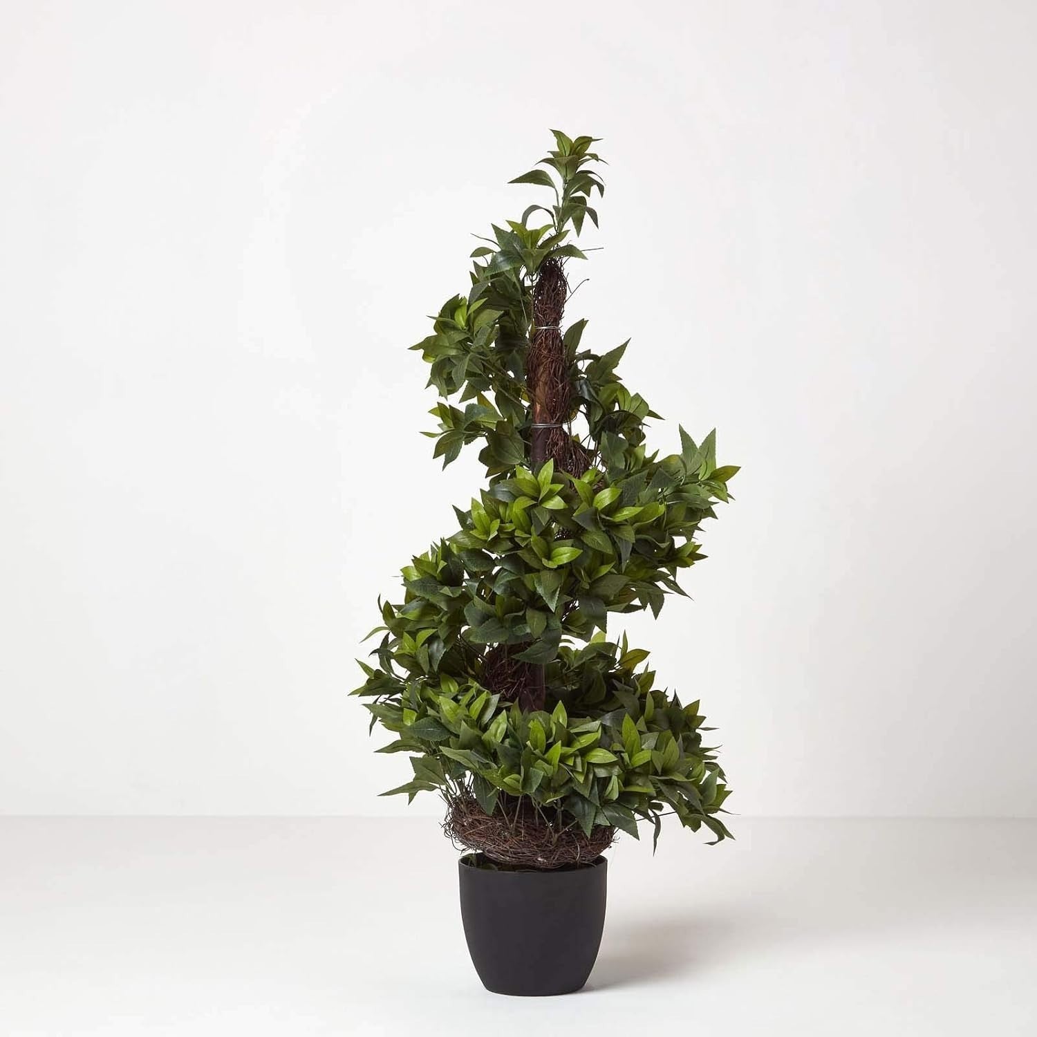 4ft Artificial Bay Leaf Tree in Weighted Pot Faux Green Indoor Home Decoration.