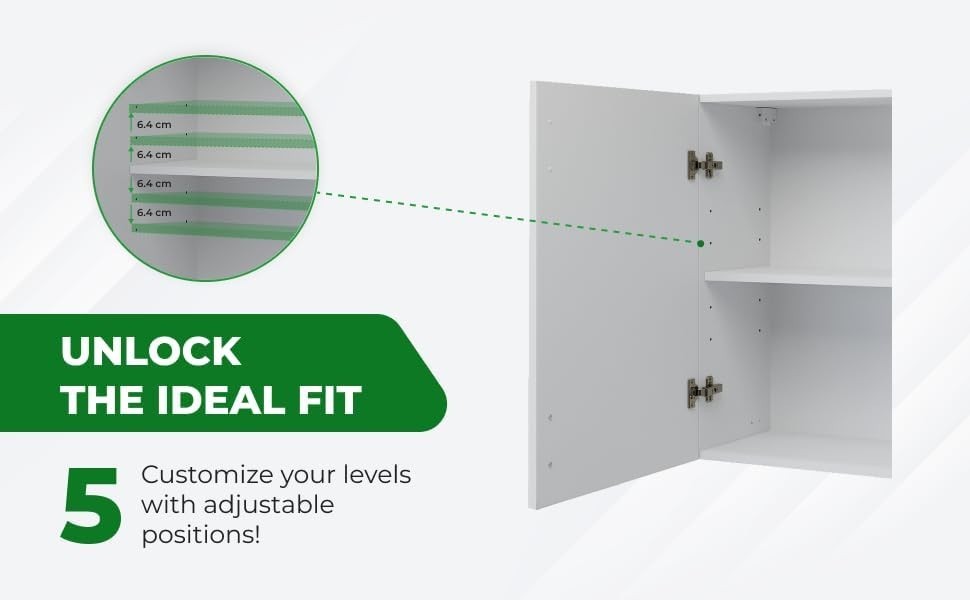 Space-Saving 60cm White Gloss Kitchen Wall Cabinet – Modern & Easy Install