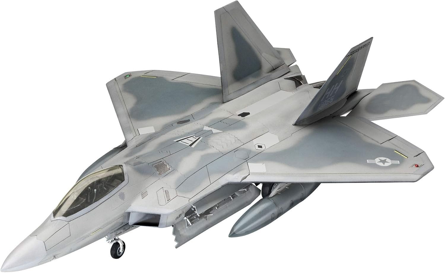 1:72 F-22A Raptor Jet Model Kit – Military Aircraft Build Set Unpainted