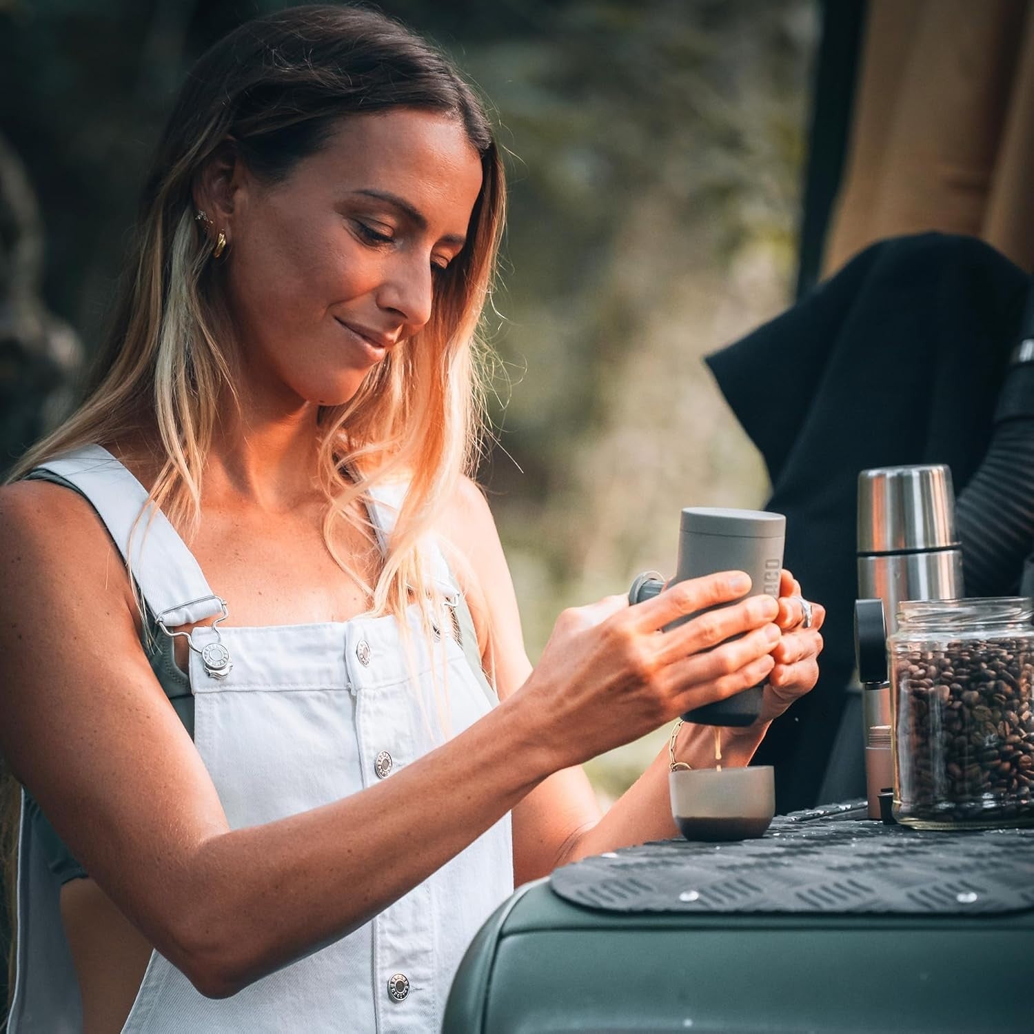 Portable Espresso Maker 18 Bar Manual Coffee Machine Travel Compact Lightweight