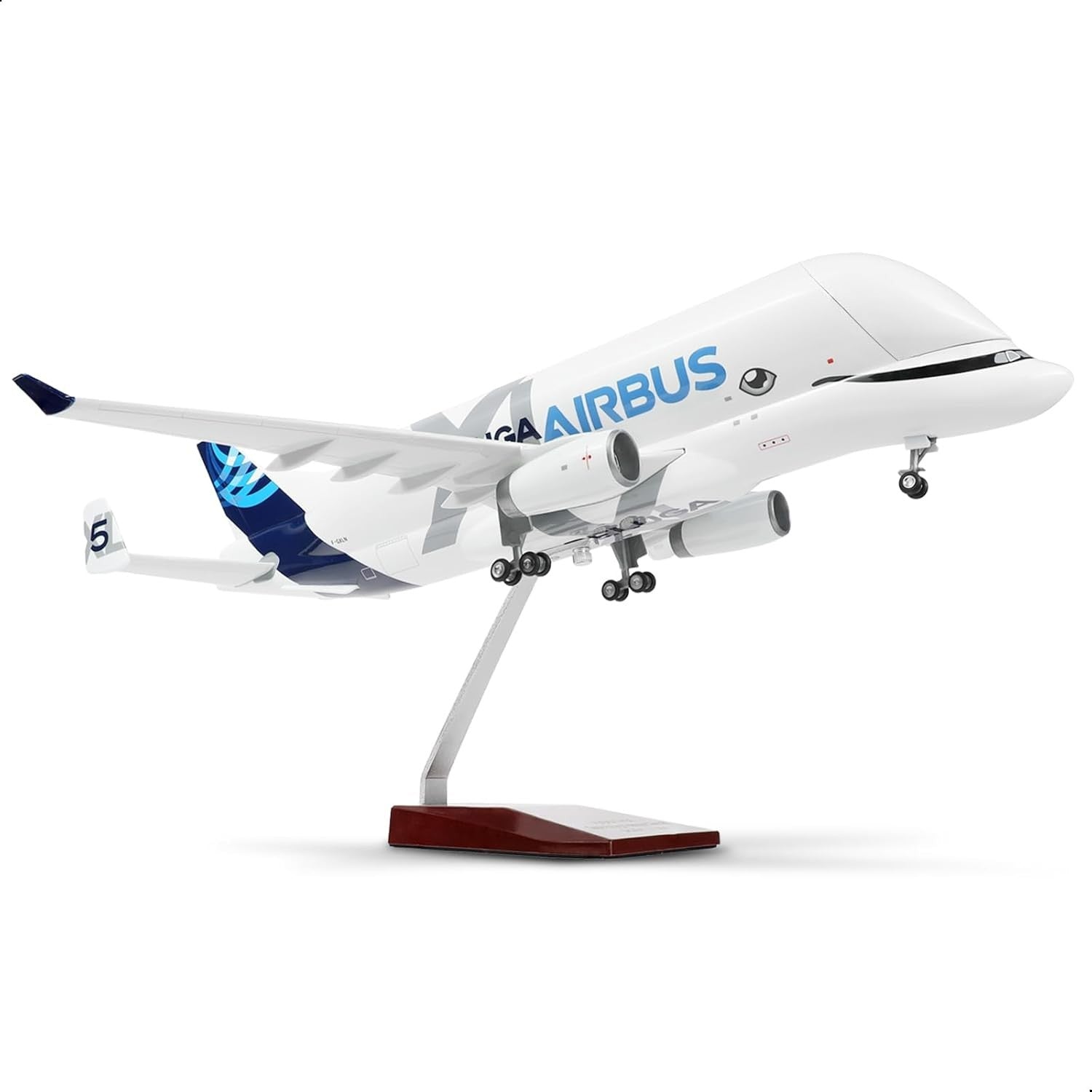 1:150 Diecast A330 Beluga XL Model Plane 16.5" | Display Aircraft w/ Stand