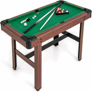 4FT Home Billiards Game Table Wooden Snooker Set for Kids Adults