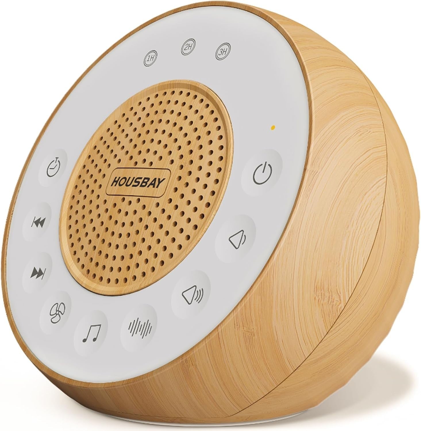 White Noise Machine for Sleeping, 31 Soothing Nature Sounds, Wood Design