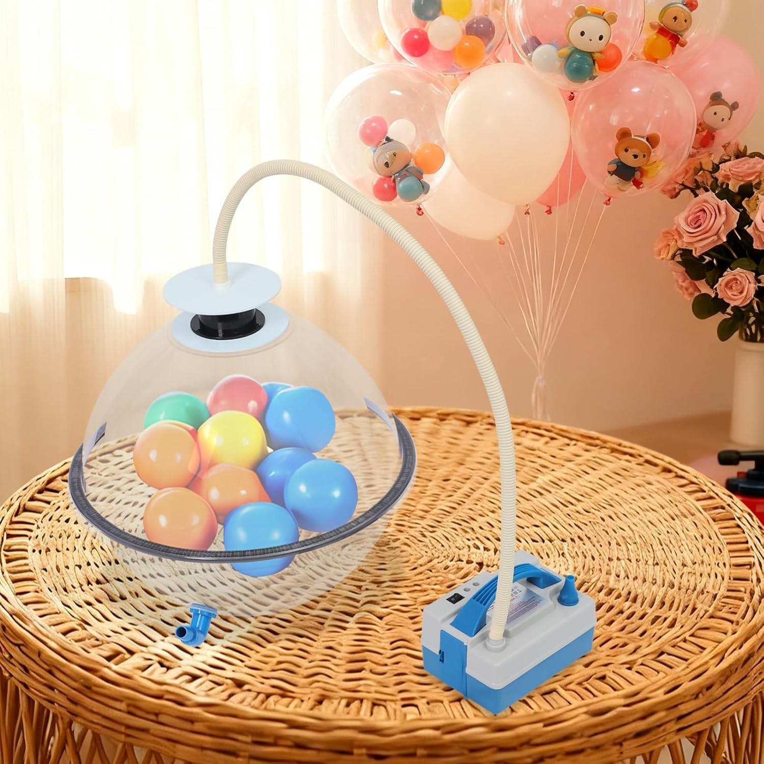 Balloon Stuffing Machine 600W Dual Mode Inflator Suction Party DIY Tool