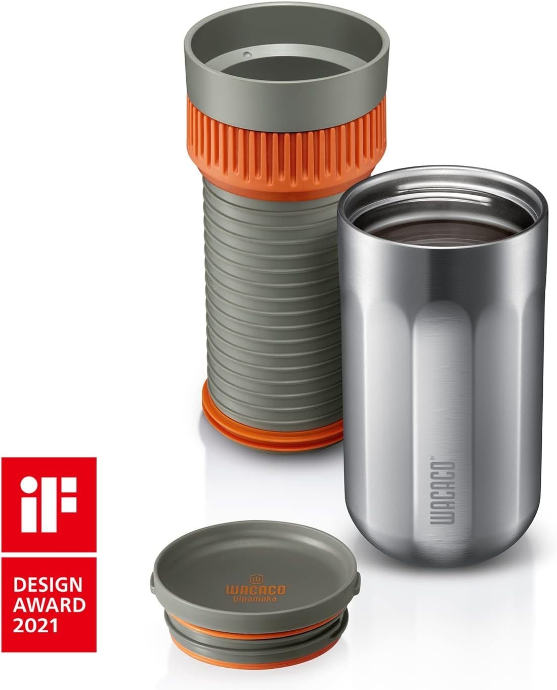 Portable Vacuum Coffee Maker Travel Mug | Stainless Steel Quick Brew System