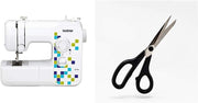 Sewing Machine 14 Stitch Metal Chassis LED Light Scissors Bundle
