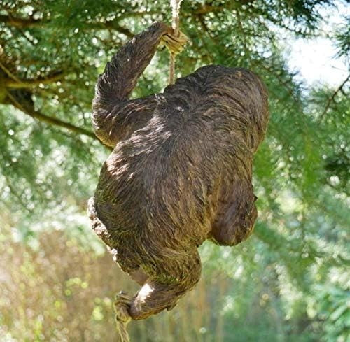 Hanging Sloth Garden Ornament 52cm Resin Tree Sculpture Outdoor Yard Decor Gift