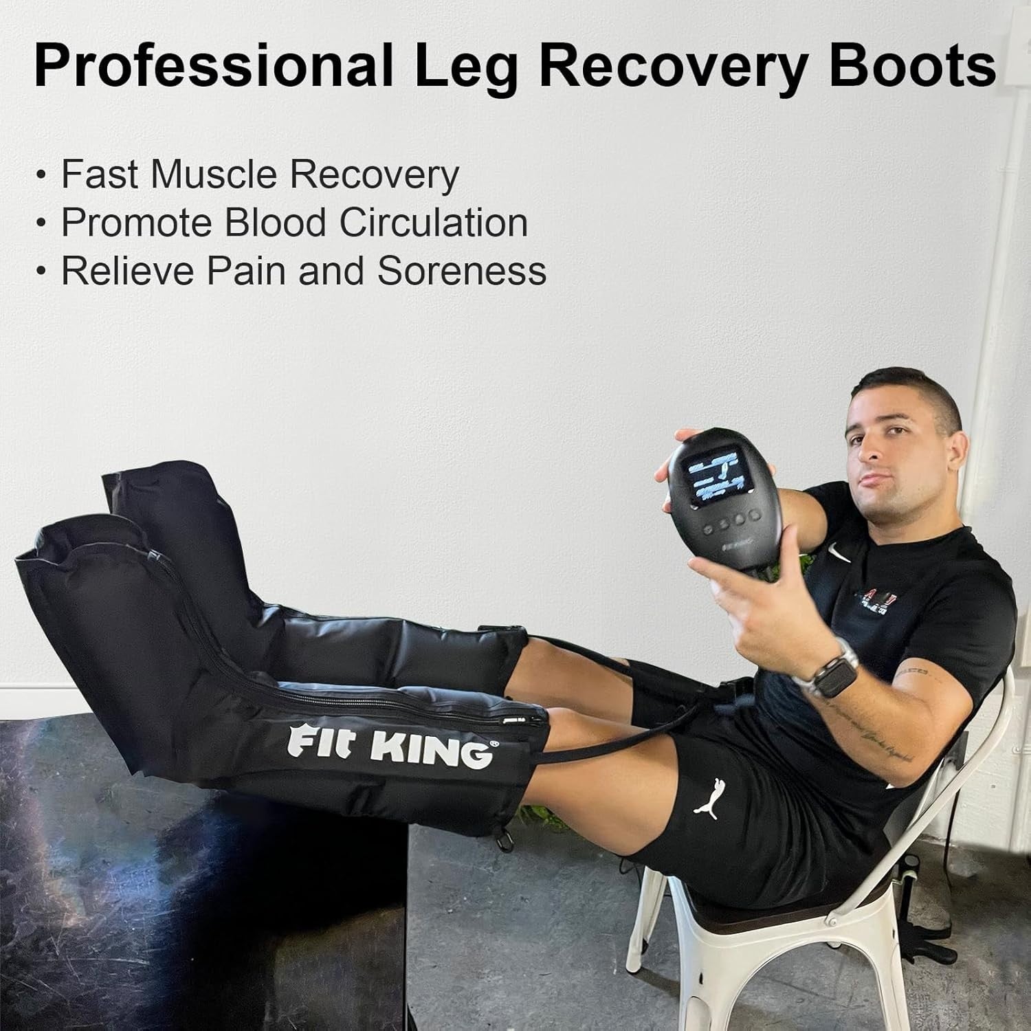 Leg Compression Massager for Circulation Pain Relief Swelling Recovery