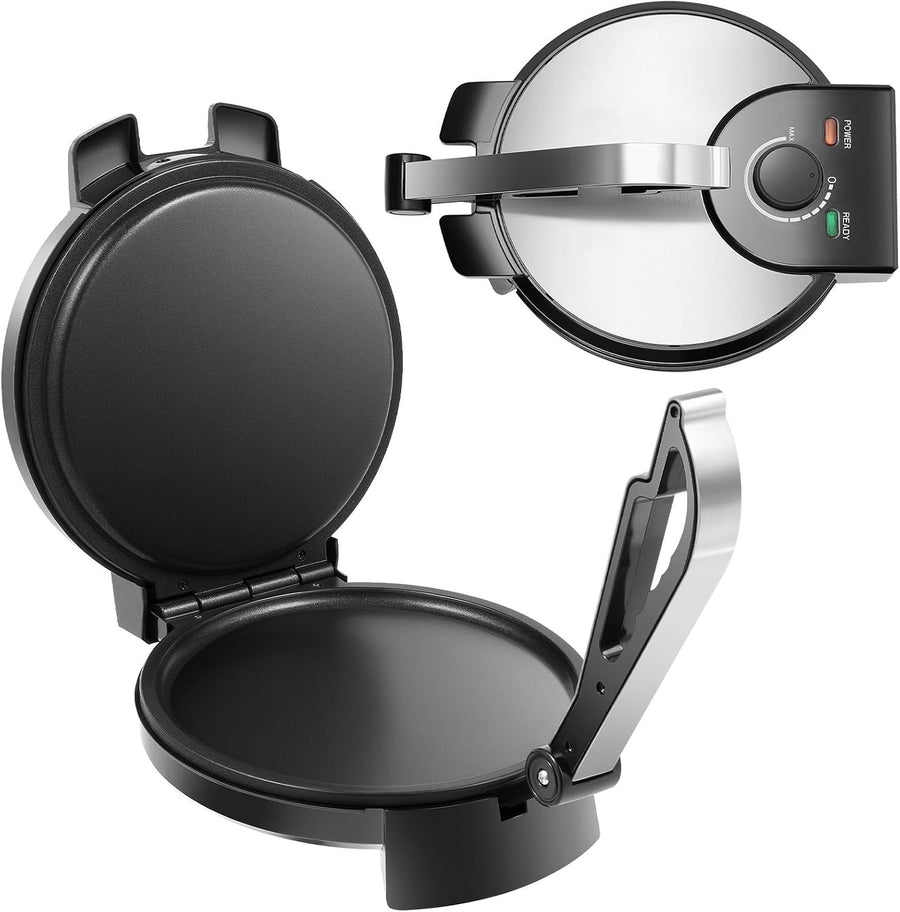 1200W Roti Chapati Maker 26cm Non-Stick Double-Sided Heating Machine