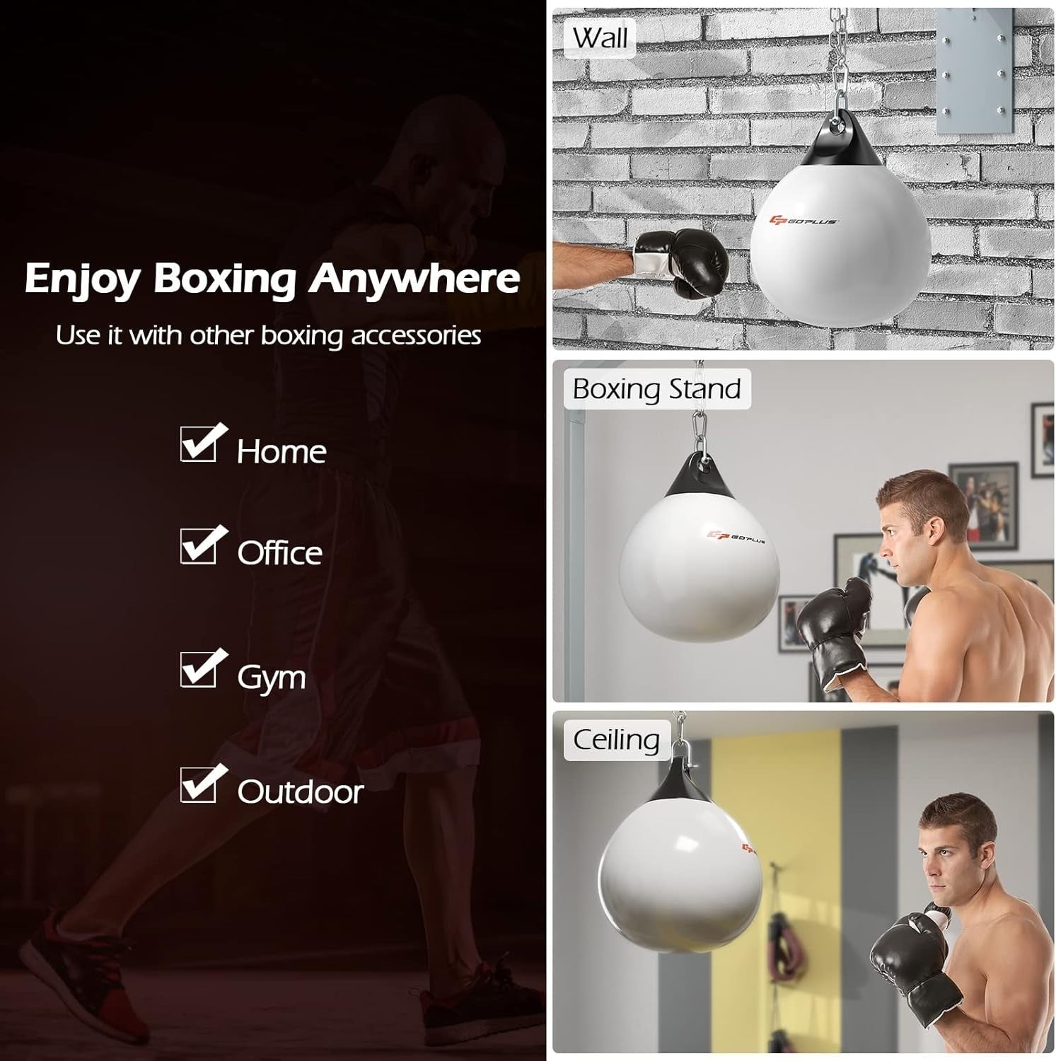 Water Filled Punching Bag Aqua Boxing MMA Training Heavy Bag