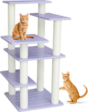 5 Level Cat Tree Tower Indoor Outdoor Scratching Posts Large Cats 46 Inch