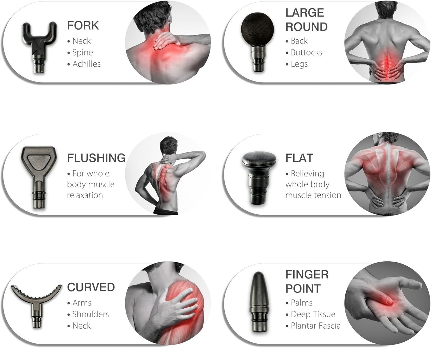 Deep Tissue Massage Gun Percussion Muscle Massager 20 Speeds LCD Quiet