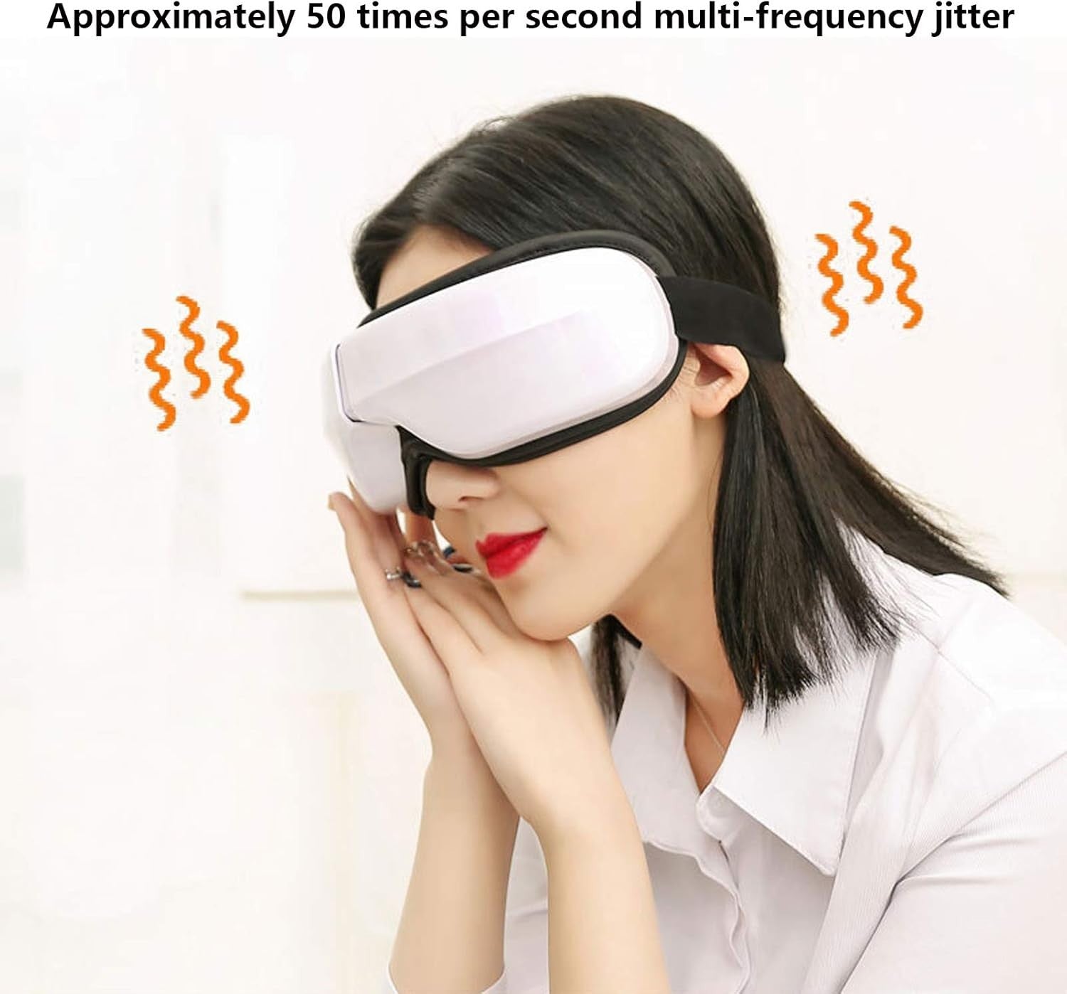 Electric Eye Massager Heat Vibration Air Compression Music Rechargeable