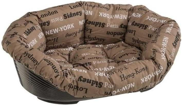 Plastic Dog Cat Sofa Bed w Washable Padded Cushion Non Slip Base