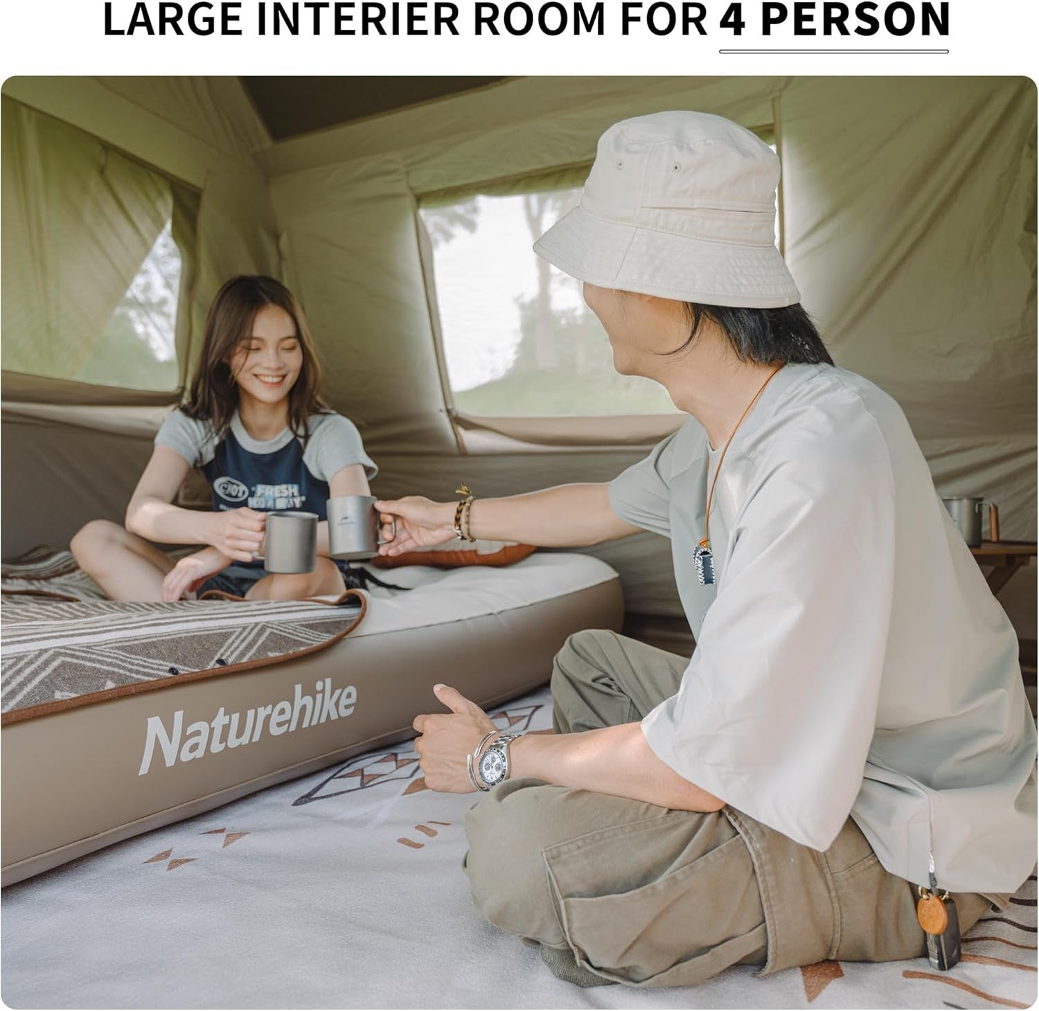 Pop Up Camping Tent 2 4 6 8 Man Waterproof Automatic Easy