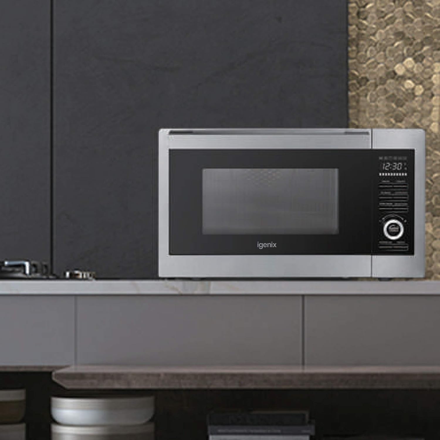 30L 1000W Combination Microwave Oven Air Fry Grill Convection Kitchen