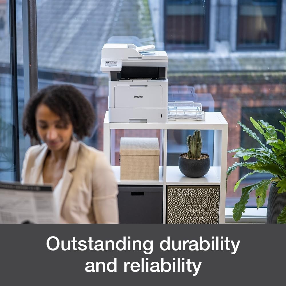 Wireless Mono Laser All-in-One Printer A4 Copy Scan Fax Black