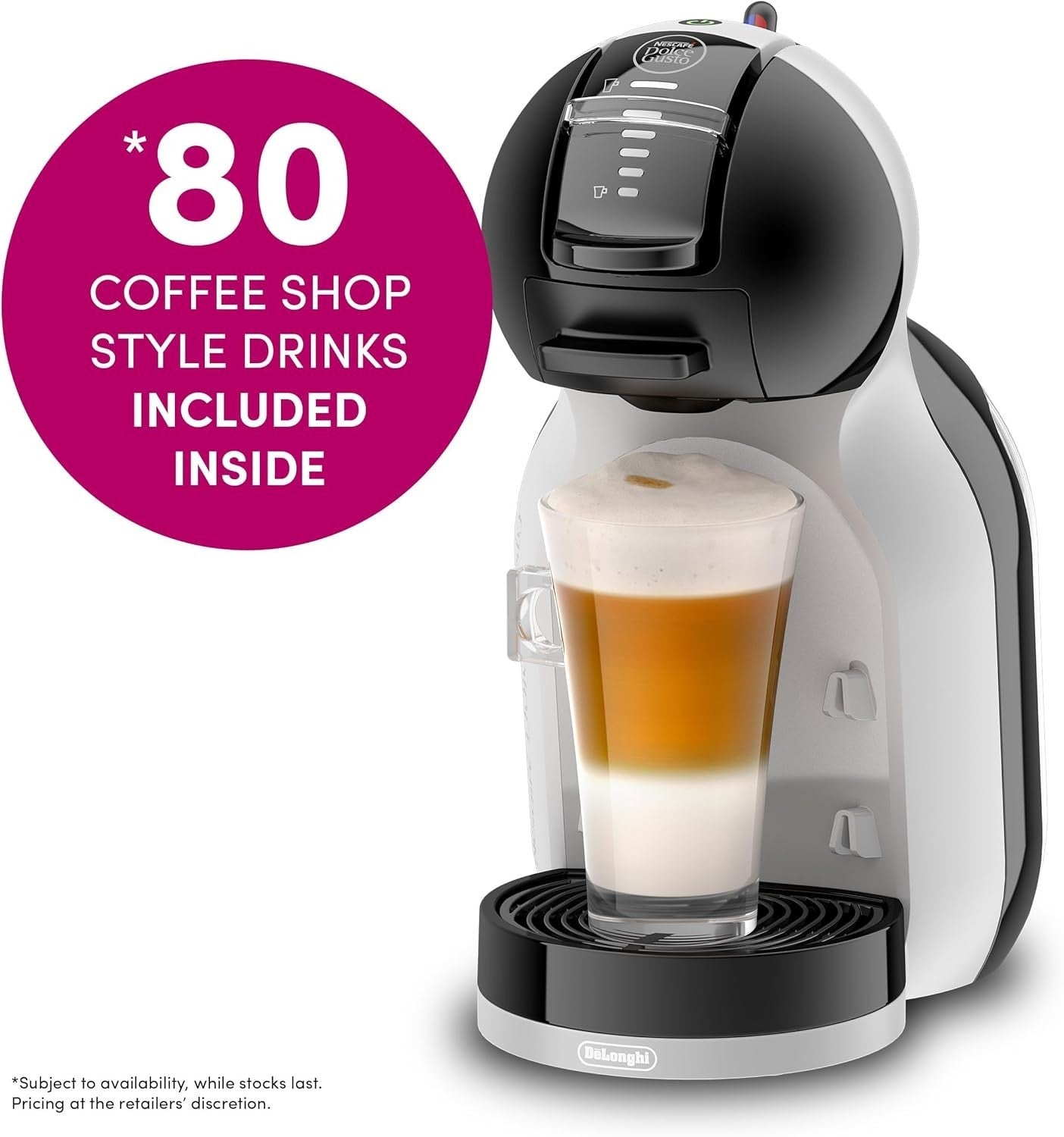 Automatic Coffee Pod Machine | 15 Bar Pressure | Hot & Cold Drinks Maker