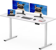 Electric Standing Desk 120x60cm Height Adjustable Table with Memory Control