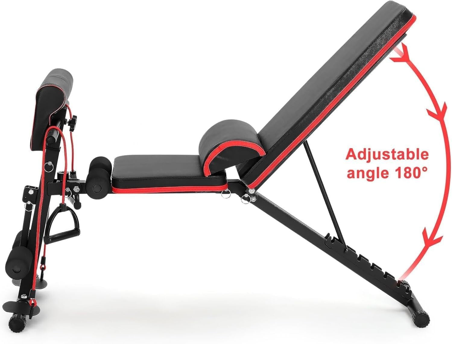Foldable Adjustable Workout Bench Incline 7 Positions Full Body Home Gym