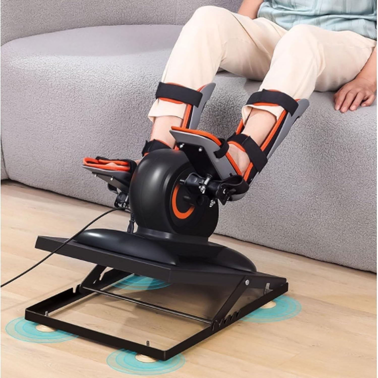Seated Mini Pedal Bike Adjustable Tension LCD Arm Leg Rehab