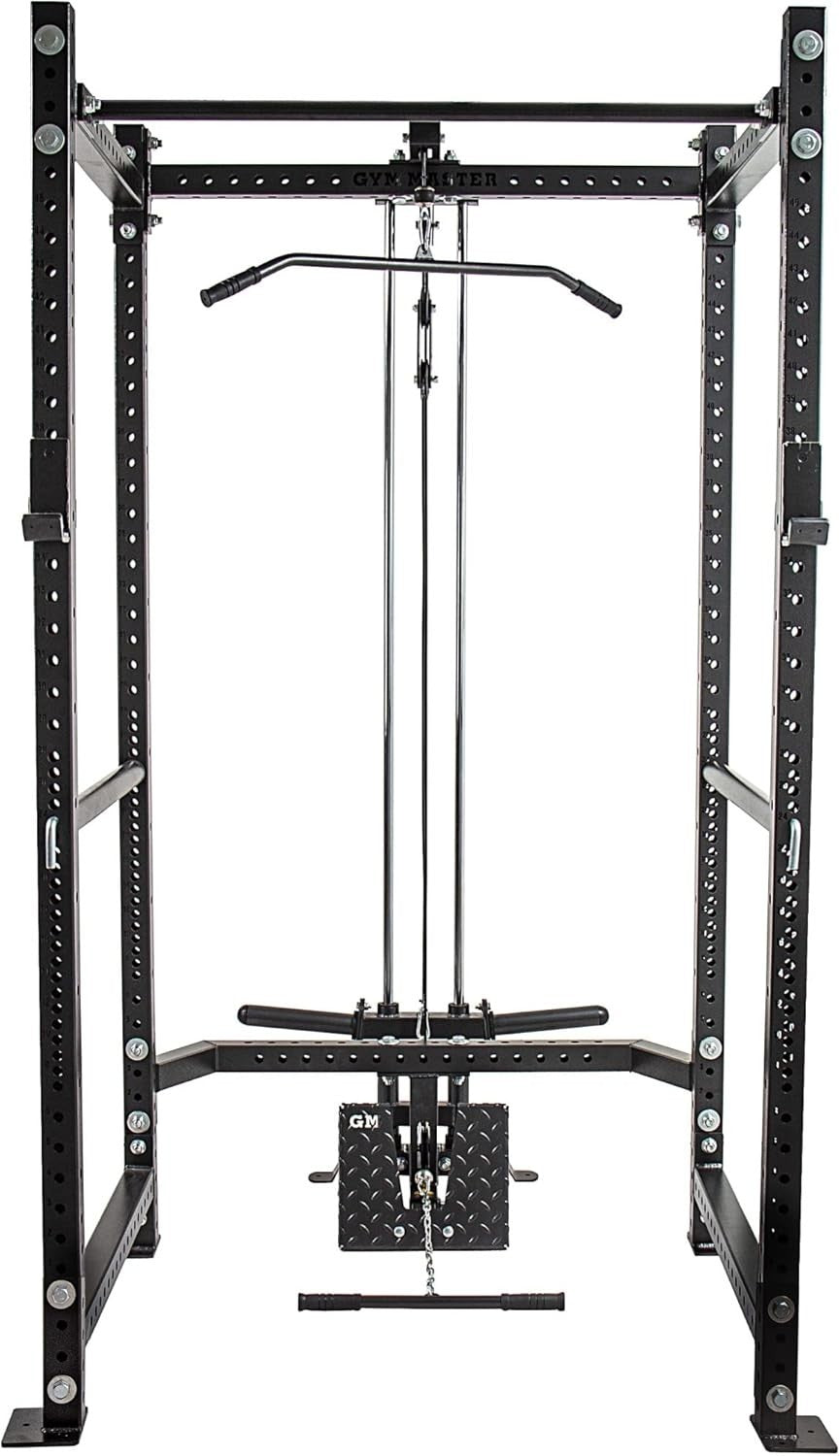 Adjustable Power Rack 206x133x178cm with Dual Cable System – Home Gym Cage