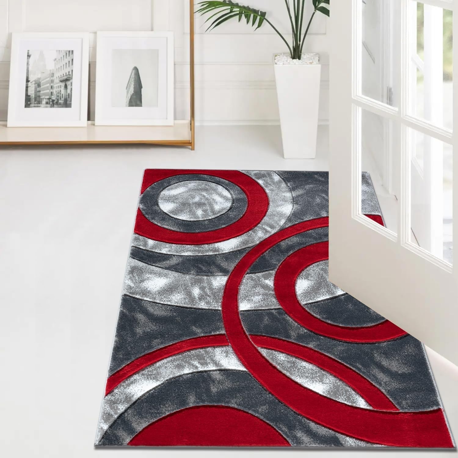 Non Slip Washable Door Mat 50x80cm Heavy Duty Dirt Trapper Floor Mat