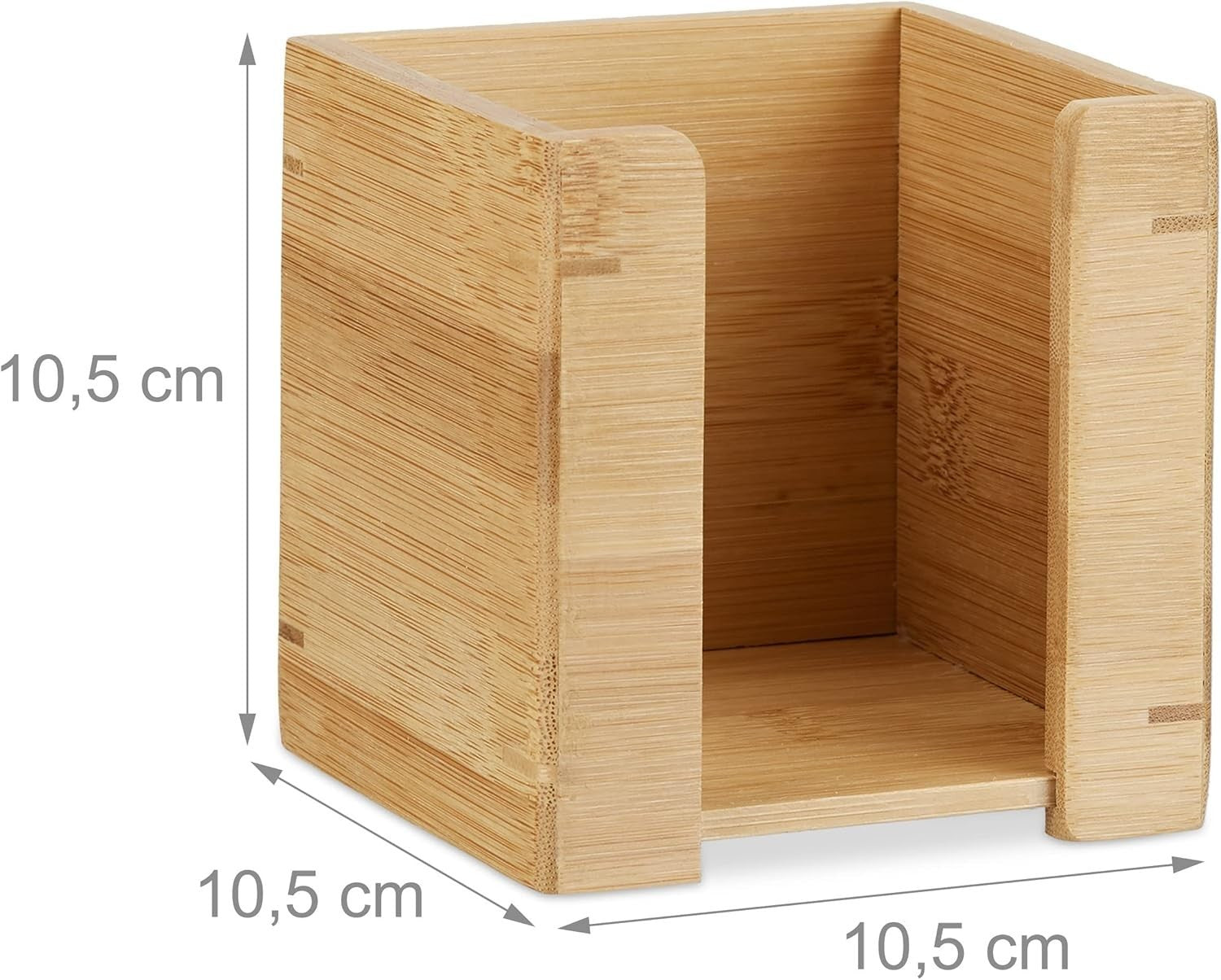 Bamboo Desk Organiser Set with Pen Holder & Memo Box – 2 Drawers
