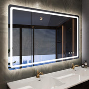 LED Bathroom Mirror 70x100 cm with Bluetooth, Anti-Fog & Dimmable Light