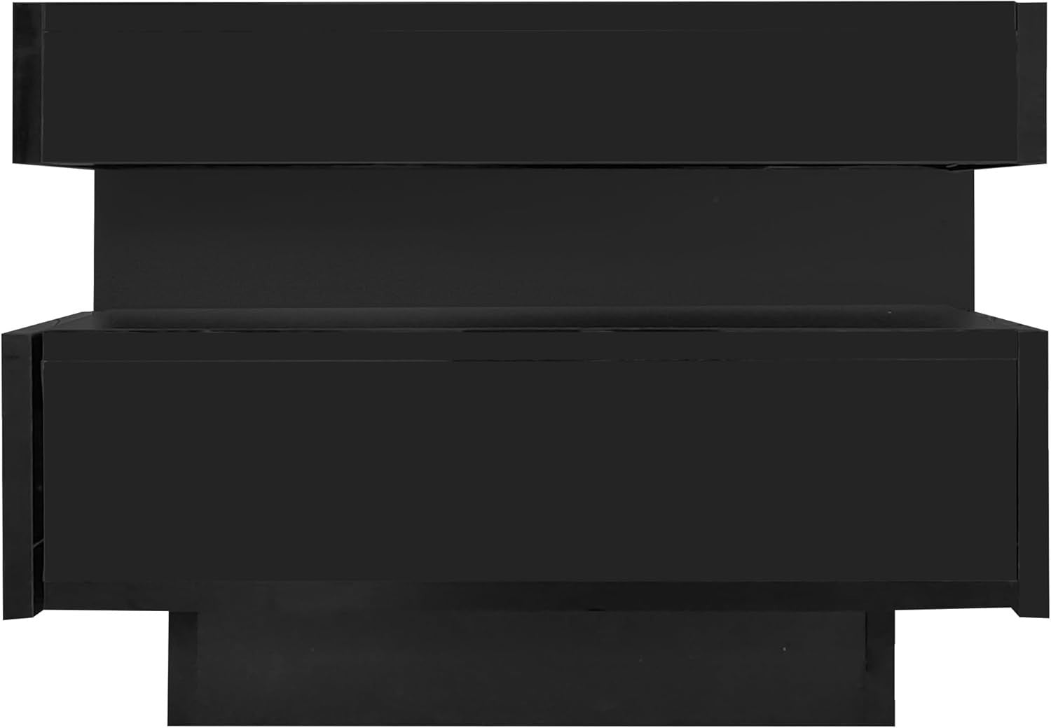 High-Gloss LED Coffee Table with 4 Drawers & Large Storage, Modern Design