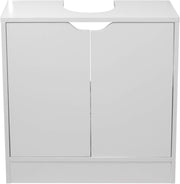Modern Bathroom Sink Cabinet Unit | Under Basin Storage Cupboard with Shelves