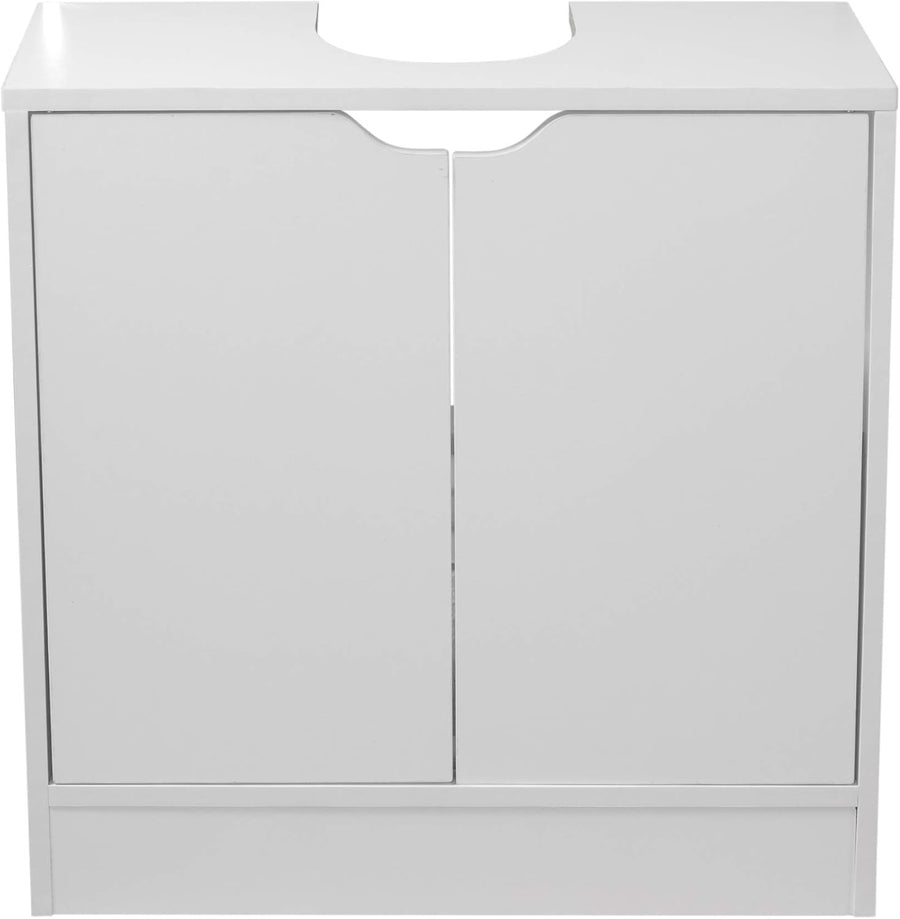 Modern Bathroom Sink Cabinet Unit | Under Basin Storage Cupboard with Shelves