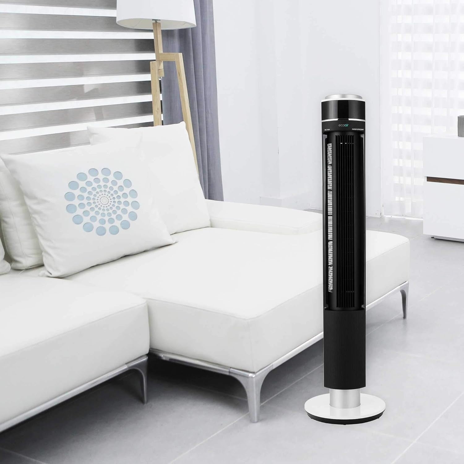 47" Tower Fan with Remote – 12-Speed Quiet Cooling, Timer, Sleep & Oscillation