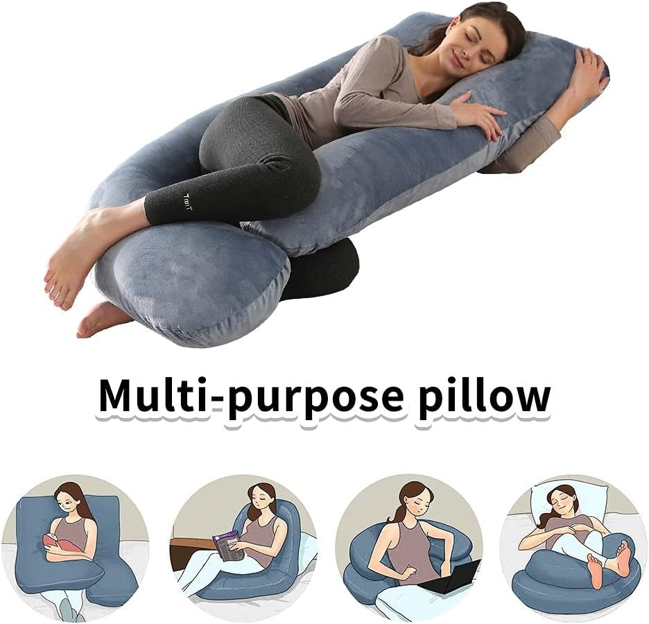 Pregnancy Pillow Full Body Support Maternity Side Sleeper Soft Washable