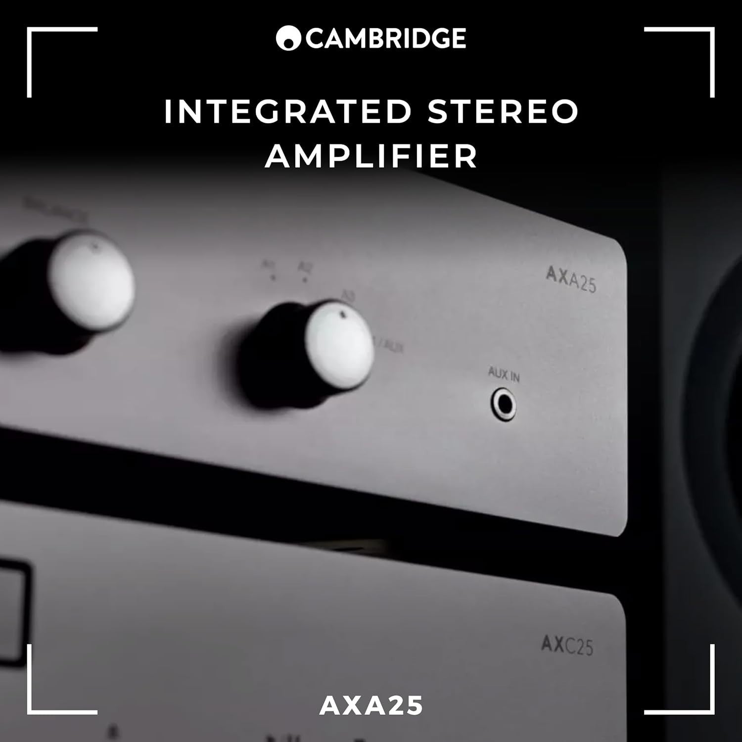 Integrated Stereo Amplifier 25W HiFi Tone Control 4 Input Compact AXA25