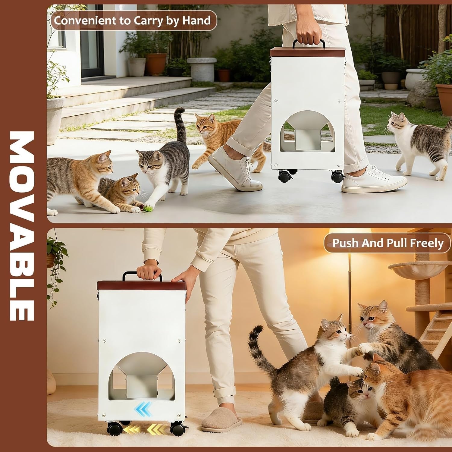 9L Automatic Cat Feeder 4 Bowl Stainless Steel Food Dispenser Station