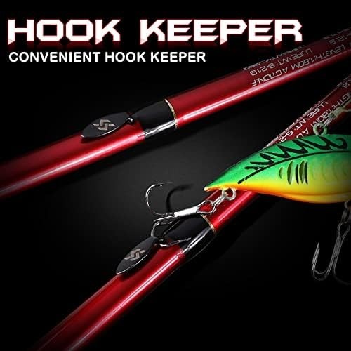 8.0:1 Baitcaster Rod Reel Combo 2.1m Carbon Fibre M/MH Set
