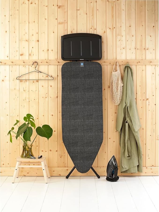Extra Large Ironing Board 124x45cm XL Steam Iron Rest Adjustable Height