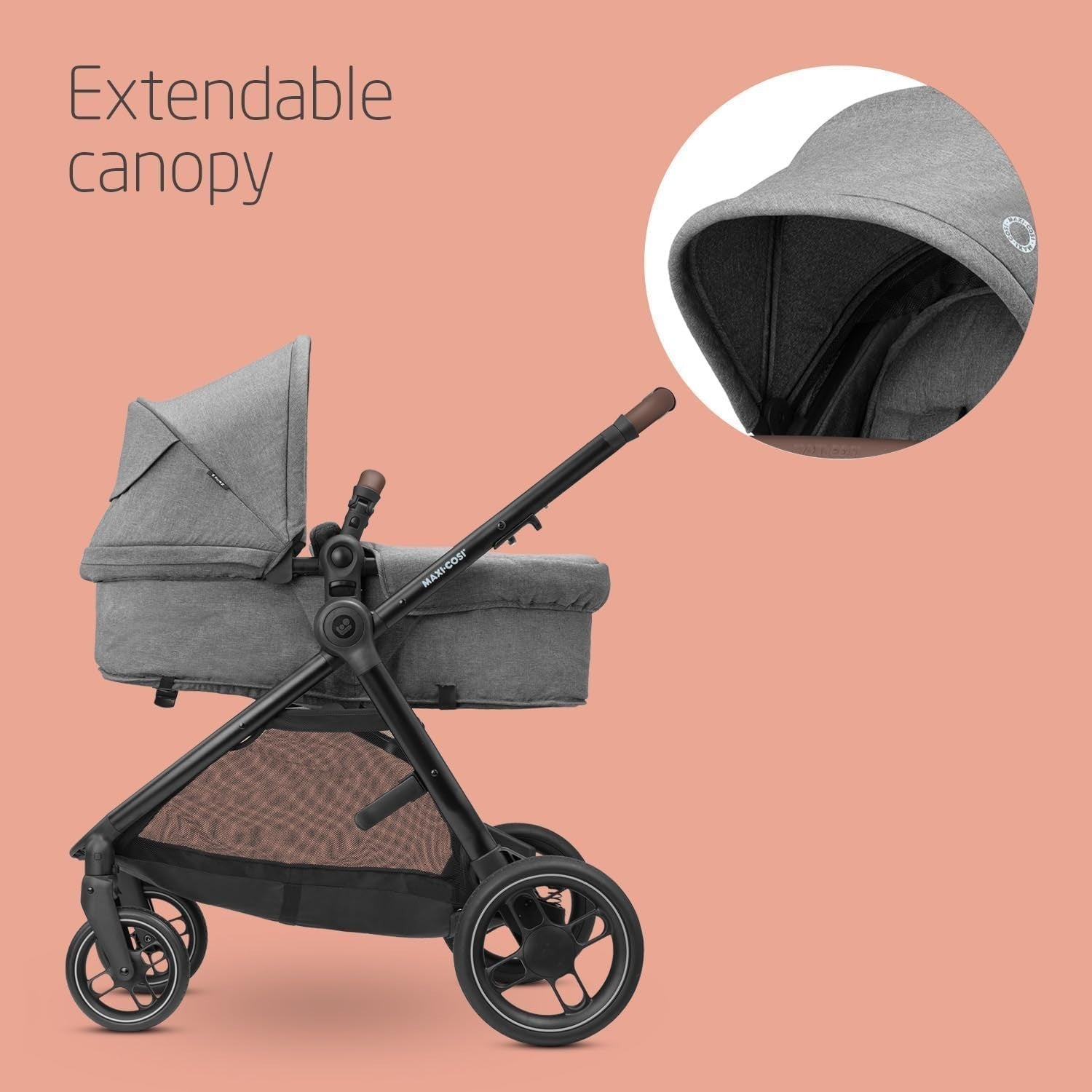 3in1 Baby Pram Travel System Pushchair i-Size Car Seat Foldable 22kg