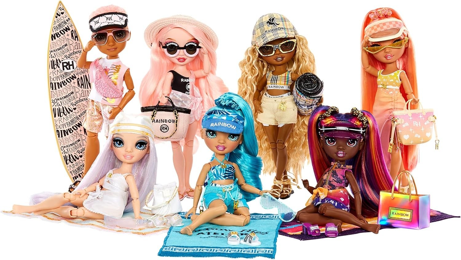 Sunset Fashion Doll Poolside Outfit Interchangeable Legs Stand
