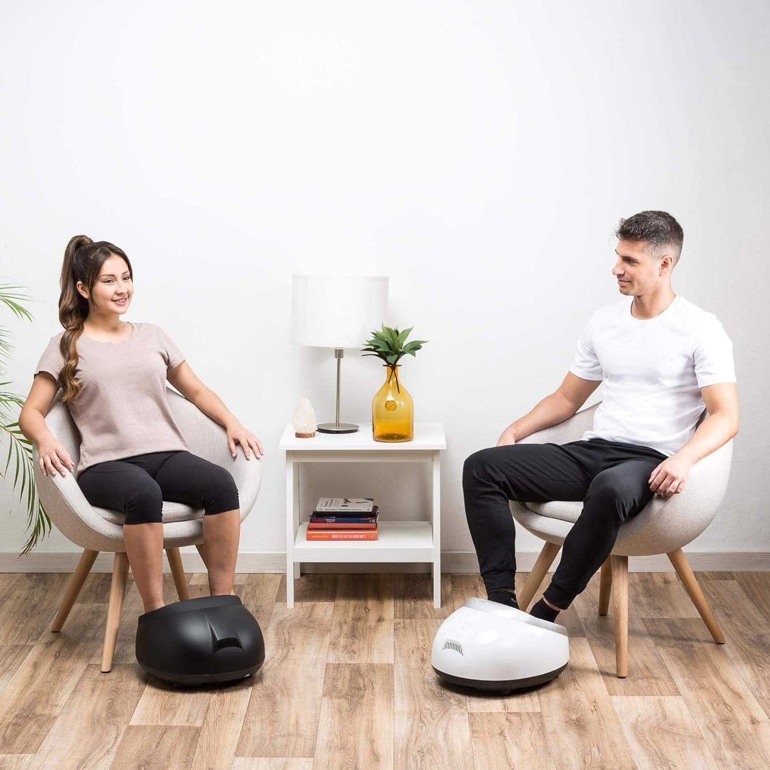Electric Foot Massager with Heat & Compression | 360° Pain Relief & Circulation