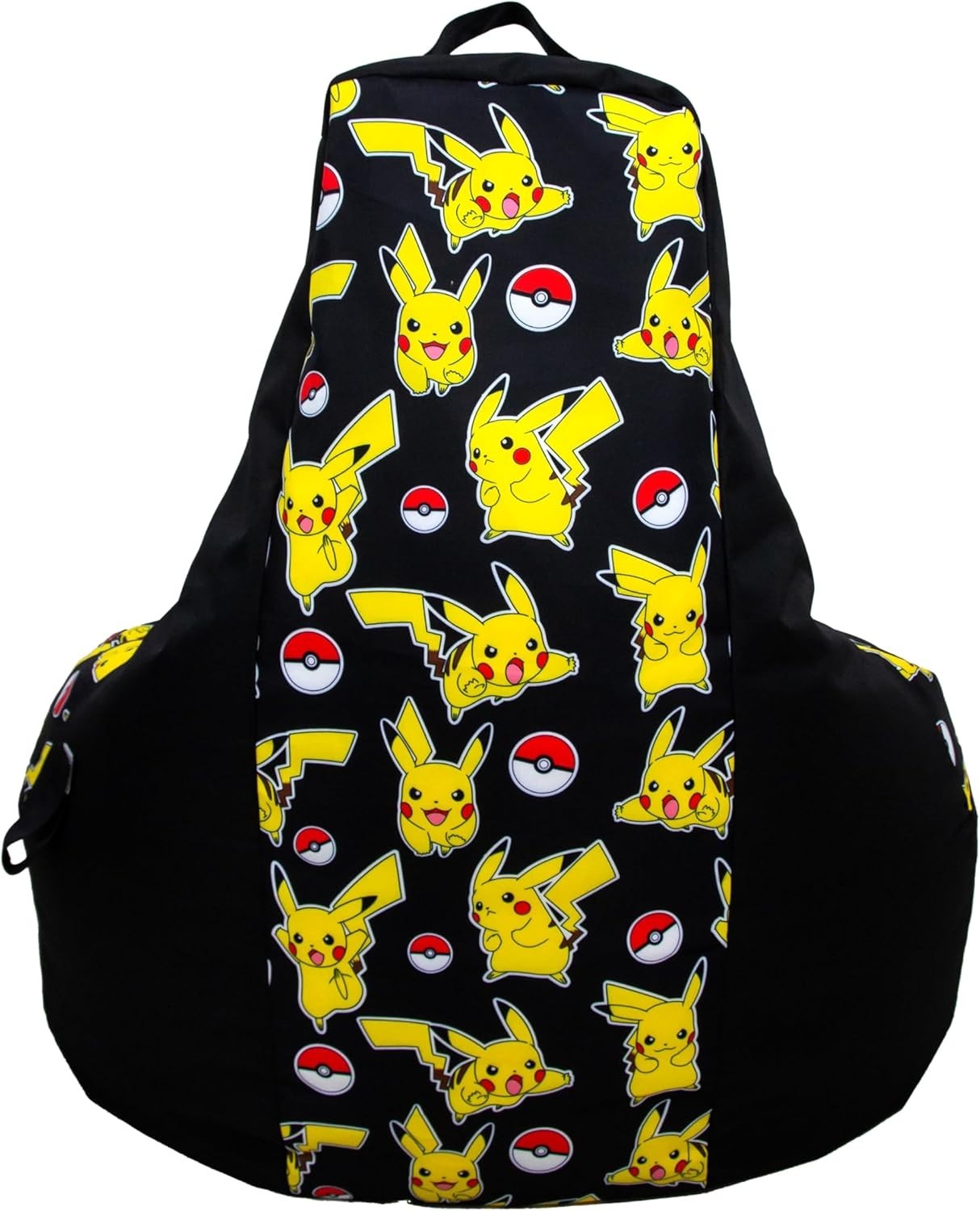 Gaming Bean Bag Chair with Pikachu Print, High Support, Indoor & Outdoor Use