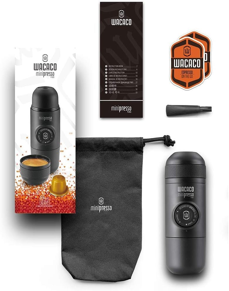 Portable Espresso Maker | Manual Hand-Pump | Travel Coffee Machine | Compatible