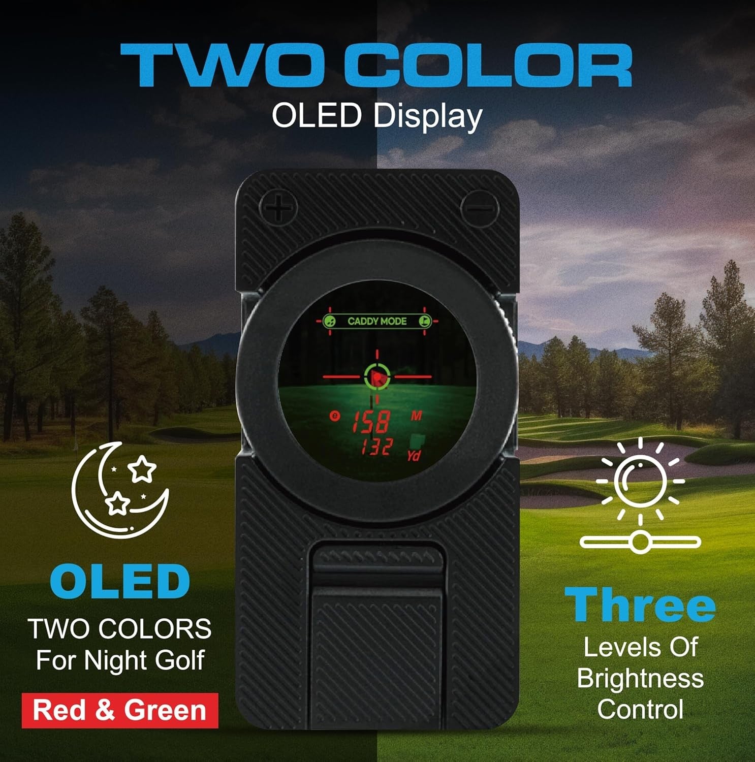 Golf Rangefinder Rechargeable Cube 1000Y Slope OLED Pin Lock
