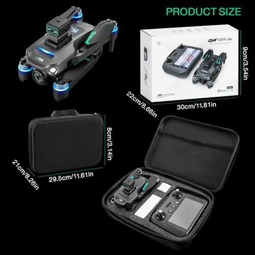 4K GPS Drone for Adults, 3 Batteries, 60min Flight, Obstacle Avoidance