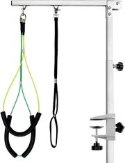 Dog Grooming Arm Adjustable Clamp Loop Noose 38in Stainless Steel